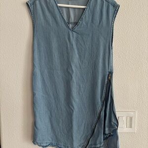 SISLEY/United Colors Of Benetton Light Denim Summer Dress